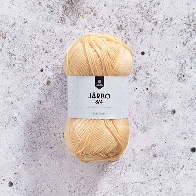Järbo 8/4 50 gram. Pastellorange bomullsgarn. 100% bomull.