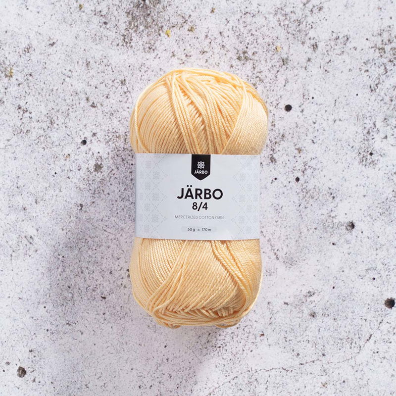Järbo 8/4 50 gram. Pastellorange bomullsgarn. 100% bomull.