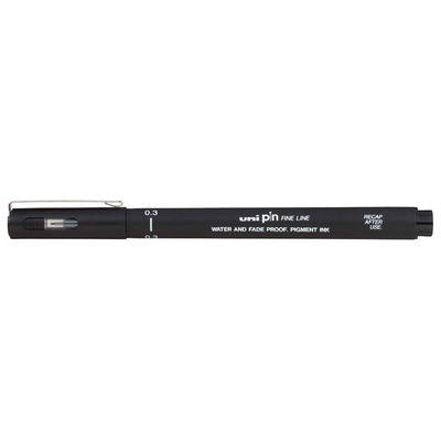 Fineliner 0,3 mm, svart. Uni Pin