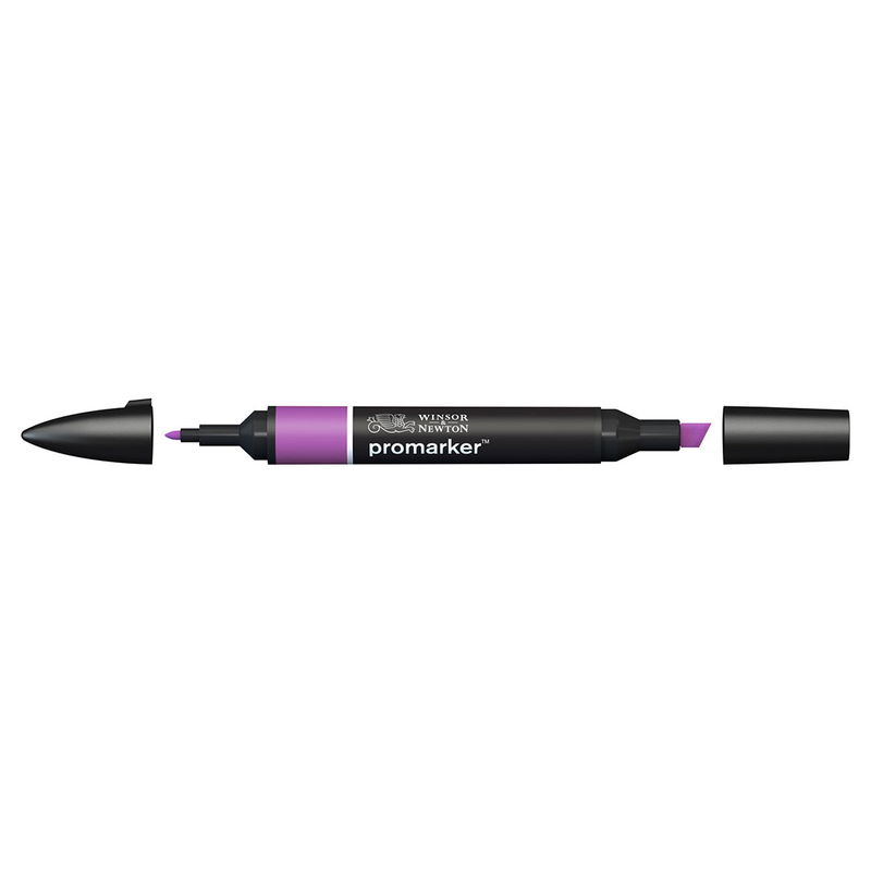 Winsor & Newton Promarker Purple V546 marker med bred snedskuren spets och smal rund spets
