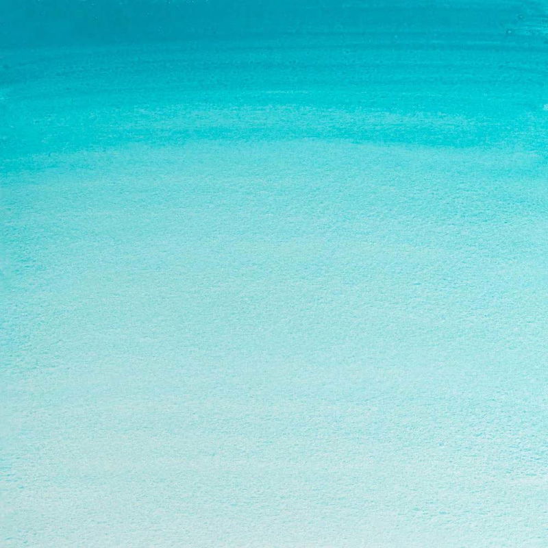 Färgprov av Winsor & Newton Professional Water colour Cobalt Turquoise Light