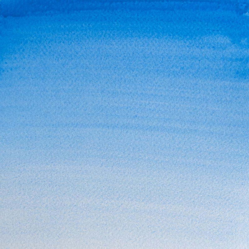 Färgprov av Winsor & Newton Professional Water colour Cerulean Blue (Red Shade)