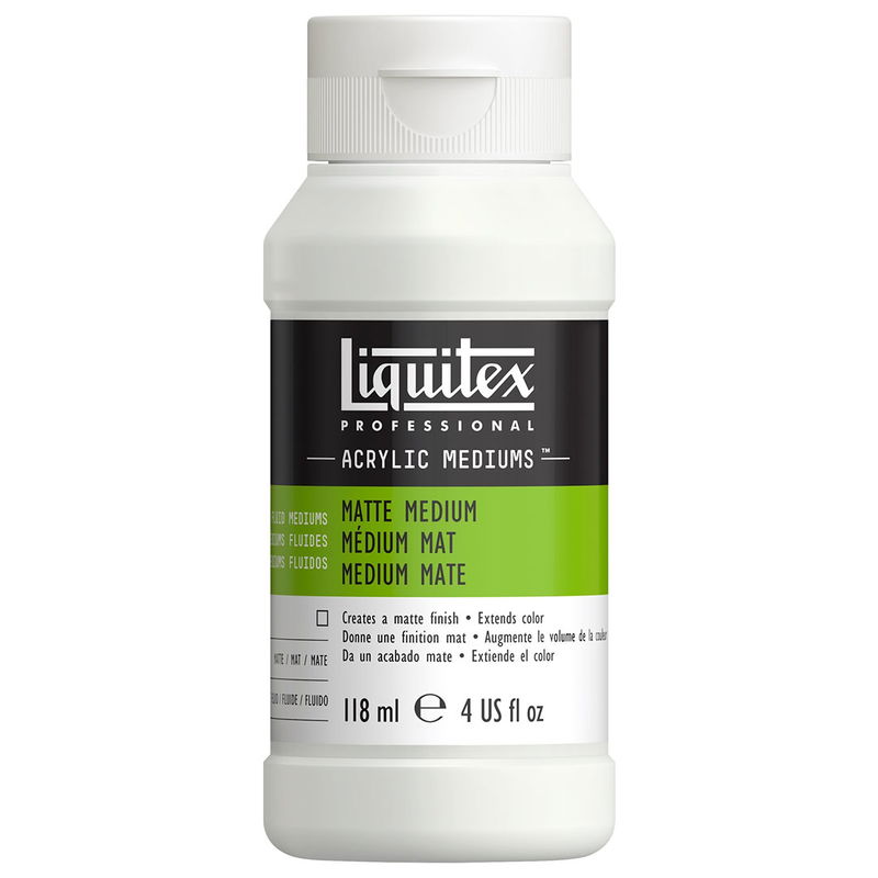 Liquitex matte medium, förpackning på 118 ml