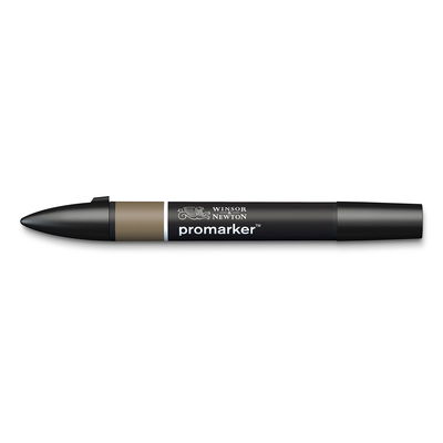Winsor & Newton Promarker Warm Grey 5 WG5 marker med dubbelspets frilagd på vit bakgrund