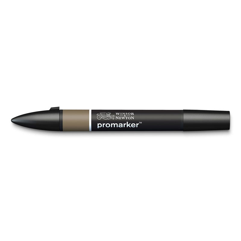 Winsor & Newton Promarker Warm Grey 5 WG5 marker med dubbelspets frilagd på vit bakgrund