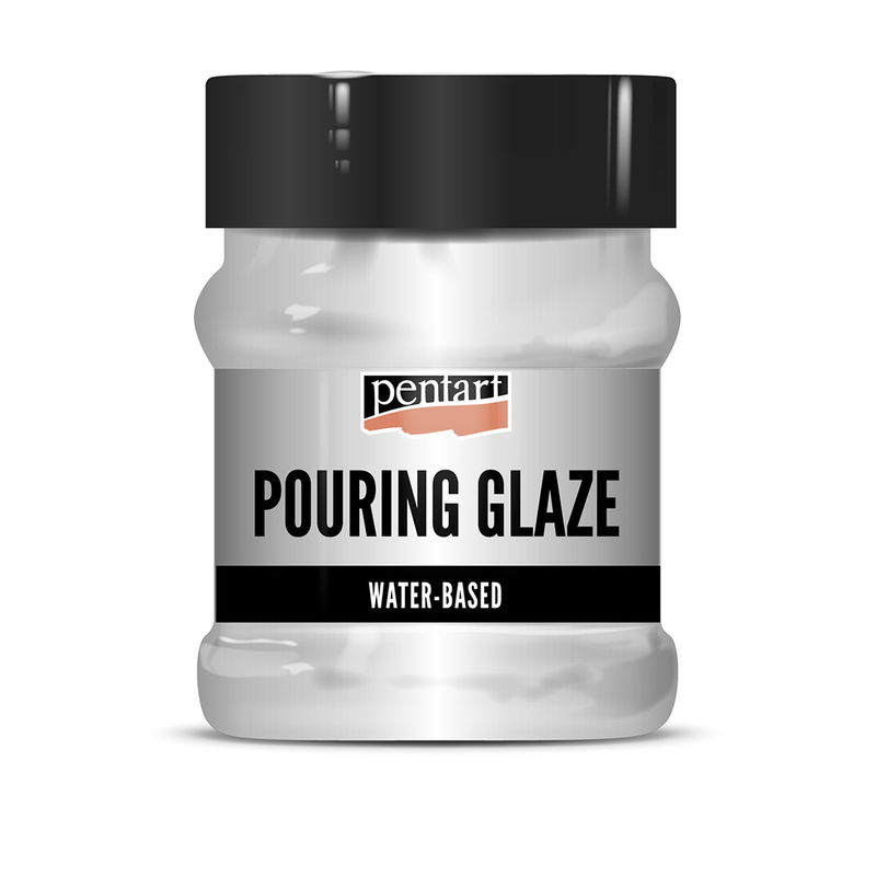 Pentart Pouring Glaze, lack som du kan hälla över dina projekt. 230 ml, blank