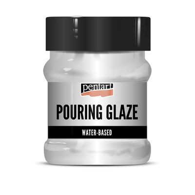 Pentart Pouring Glaze 230 ml Pentart Pouring Glaze, lack som du kan hälla över dina projekt. 230 ml, blank