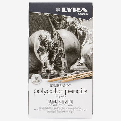 Lyra Rembrandt Polycolor Grey färgpennor i originalförpackning