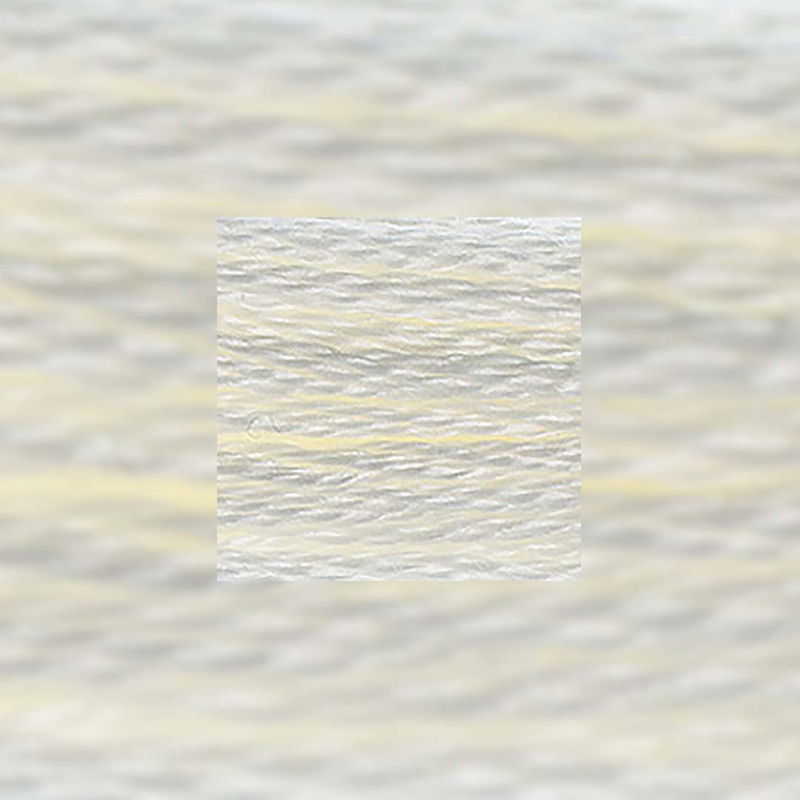 Närbild av separerbara 6 trådar bomull Winter White 3865