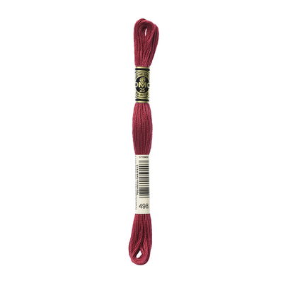 DMC Mouliné Spécial 498 DMC Mouliné Spécial i färgen 498 Dark Red broderigarn 8 meter