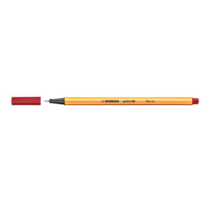 STABILO 88 Dark Red 50 STABILO Point 88 fineline Dark Red 50