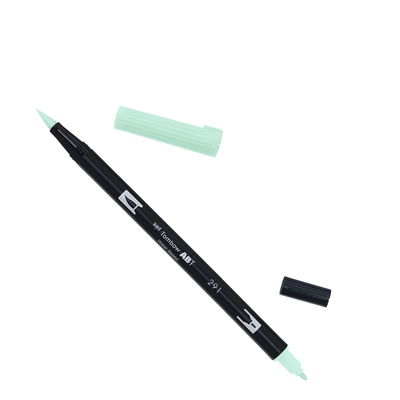 Tombow ABT Alice Blue Tombow ABT Dual Brush, vattenbaserad penna med två spetsar, en fine och en brush, Alice Blue 291