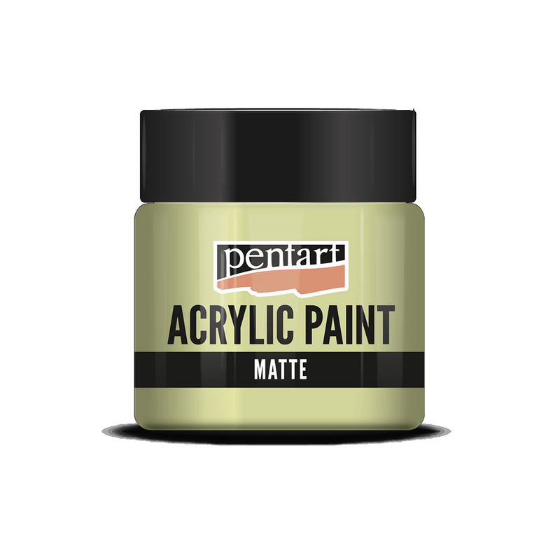 Matt akrylfärg Vintage Yellow, 50 ml, Pentart Acrylic