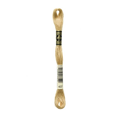 DMC Mouliné Spécial 437 DMC Mouliné Spécial i färgen 437 Light Tan broderigarn 8 meter