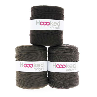 Zpagetti T-shirtgarn 120 m. Bruna nyanser