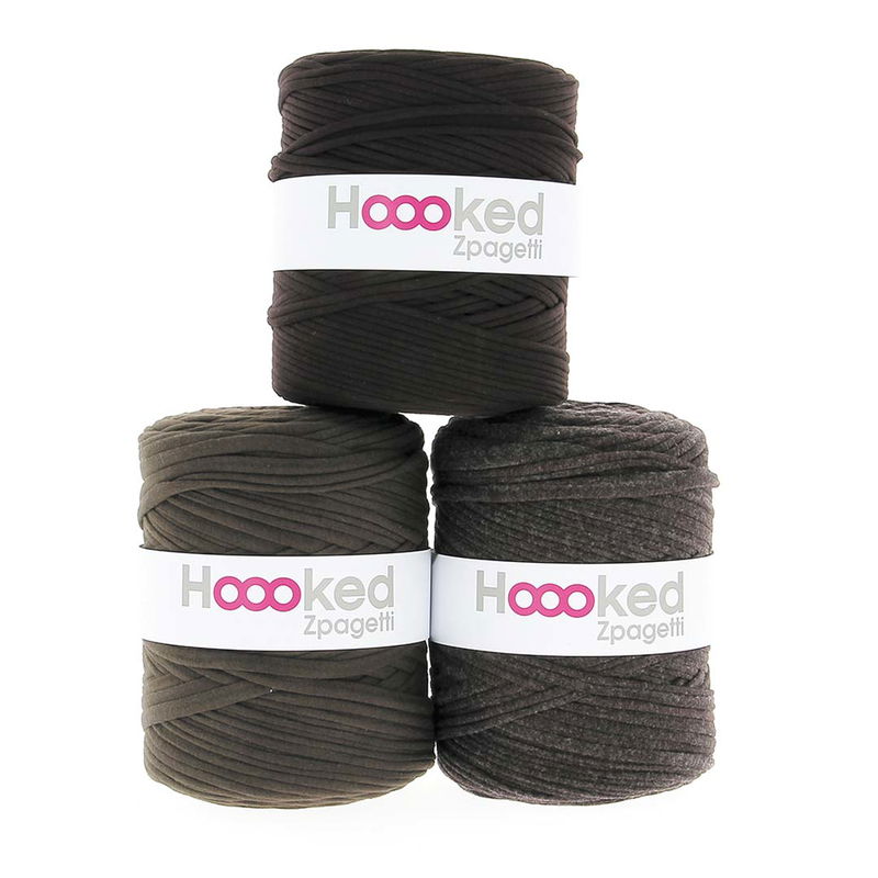 Zpagetti T-shirtgarn 120 m. Bruna nyanser