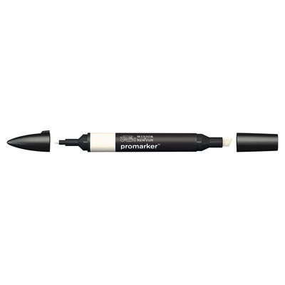 Winsor & Newton Promarker Ivory Y418 marker med bred snedskuren spets och smal rund spets