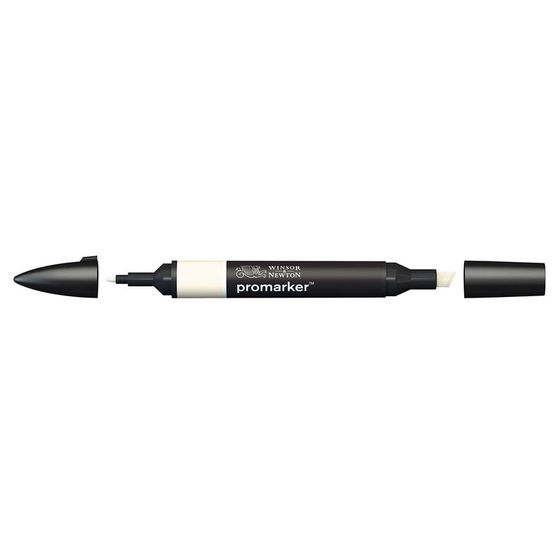 Winsor & Newton Promarker Ivory Y418 marker med bred snedskuren spets och smal rund spets