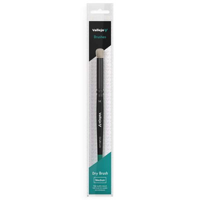 Förpackning med Vallejo Dry Brush Medium, torrborstningspensel