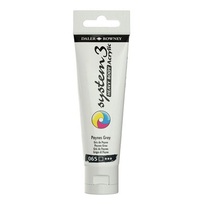 System3 Heavy Body akrylfärg Payne’s Grey 065 i tub