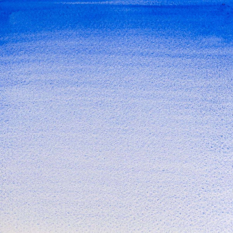 Färgprov av Winsor & Newton Professional Water colour Cobalt Blue Deep
