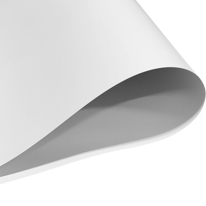 Ark med tunn PP-folie, 0,2 mm i vit färg, 1020x750 mm