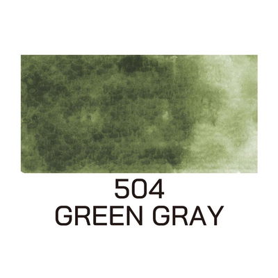 Färg, Green Gray, Gansai Tambi akvarell
