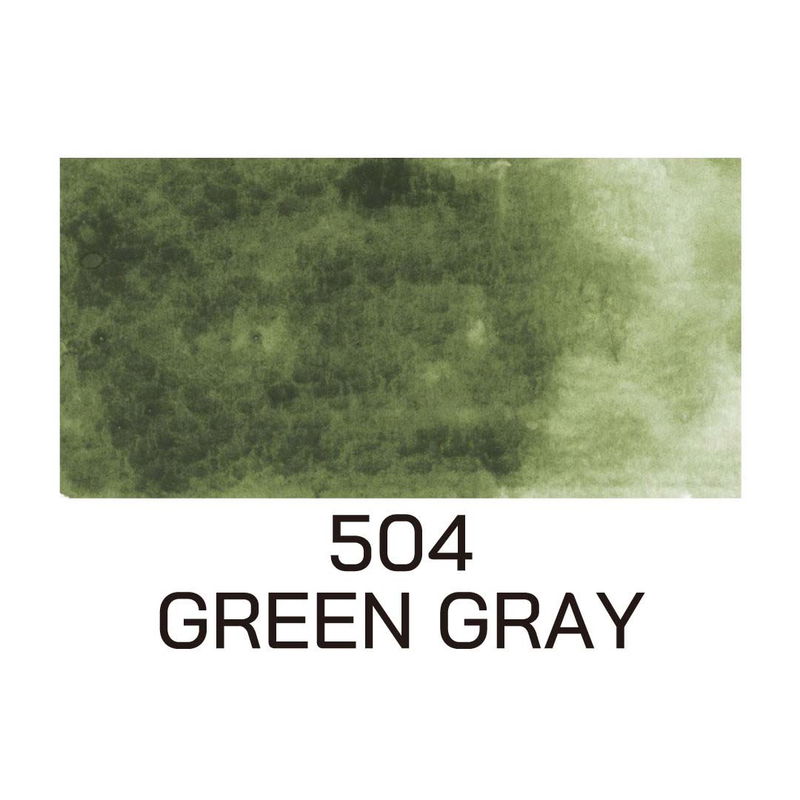 Färg, Green Gray, Gansai Tambi akvarell