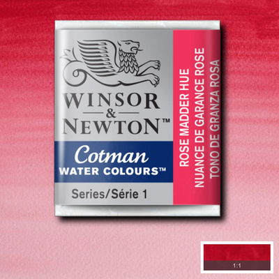 Winsor & Newton Cotman akvarellfärg halvkopp, Rose Madder Hue
