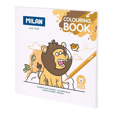 Målarbok Safari Milan framsida 20 teckningar
