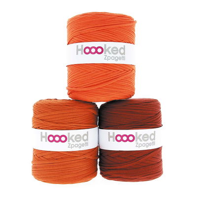 Zpagetti T-shirtgarn 120 m. Orange nyanser