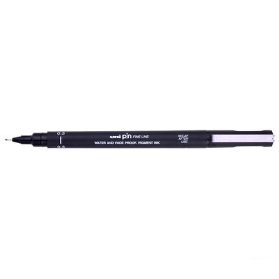 Black 0,3 uni-pin fineliner, 0,3 Black. Ljusäkta och vattenresistent.