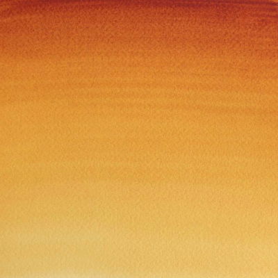 Färgprov av Winsor & Newton Professional Water colour Transparent Gold Deep