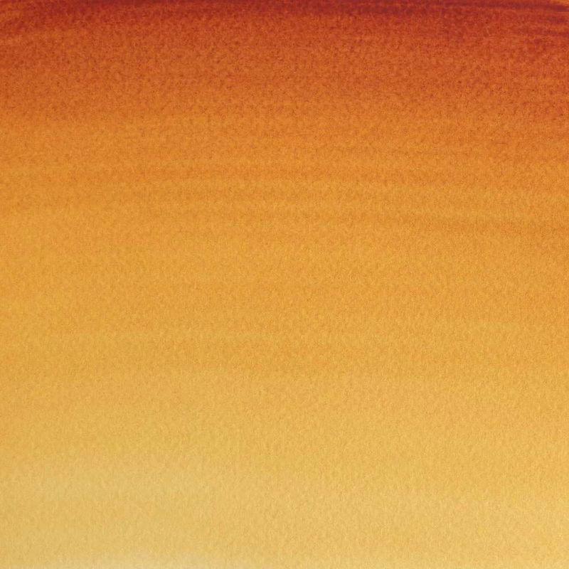 Färgprov av Winsor & Newton Professional Water colour Transparent Gold Deep
