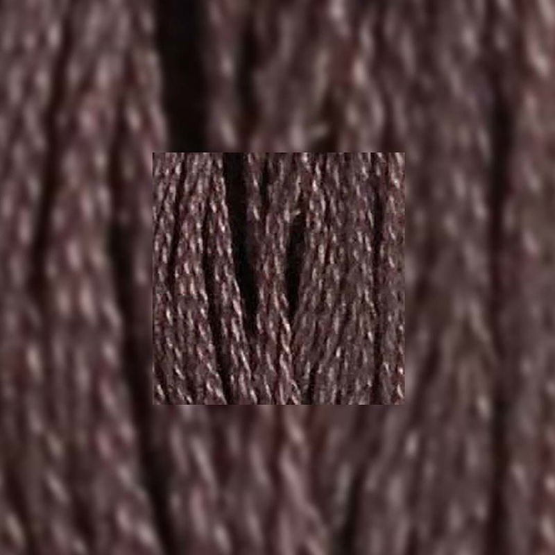 Närbild av separerbara 6 trådar bomull Dark Driftwood 09