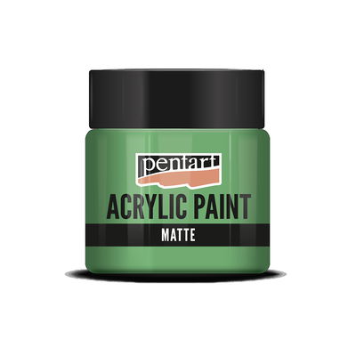 Matt akrylfärg Parrot Green, 50 ml, Pentart Acrylic