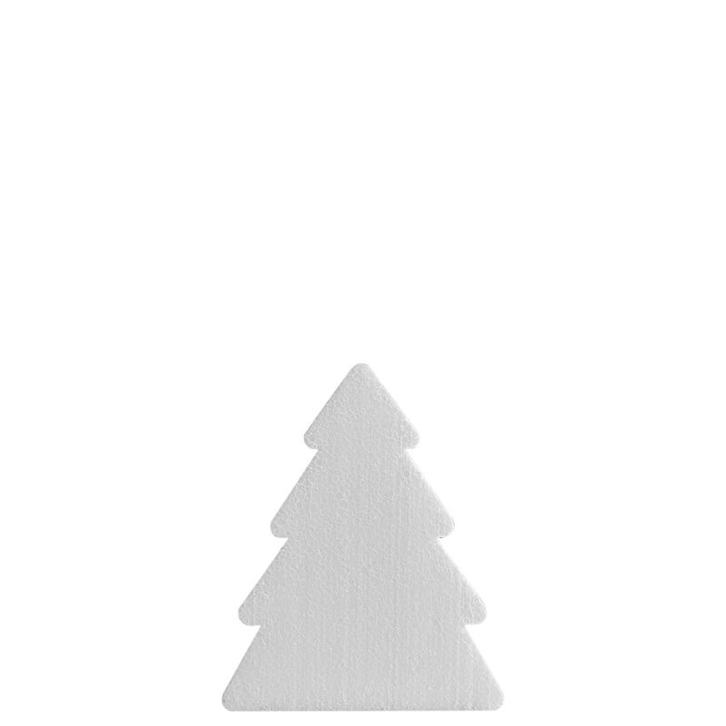 Frigolitgran 15 cm Vit frigolitgran 15 cm av styrofoam för julpyssel och dekoration