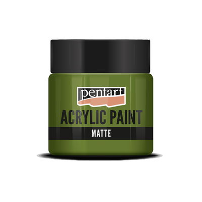 Matt akrylfärg Olive, 50 ml, Pentart Acrylic