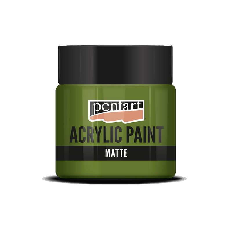 Matt akrylfärg Olive, 50 ml, Pentart Acrylic