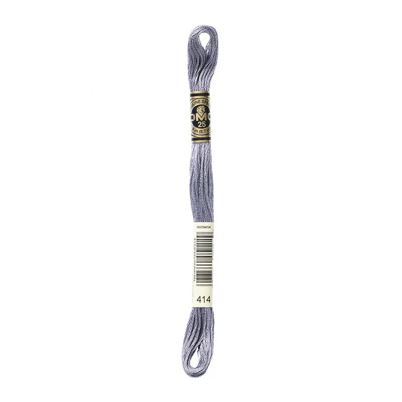 DMC Mouliné Spécial i färgen 414 Dark Steel Gray broderigarn 8 meter