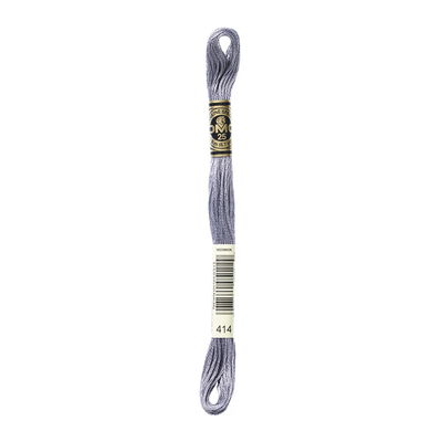 DMC Mouliné Spécial 414 DMC Mouliné Spécial i färgen 414 Dark Steel Gray broderigarn 8 meter