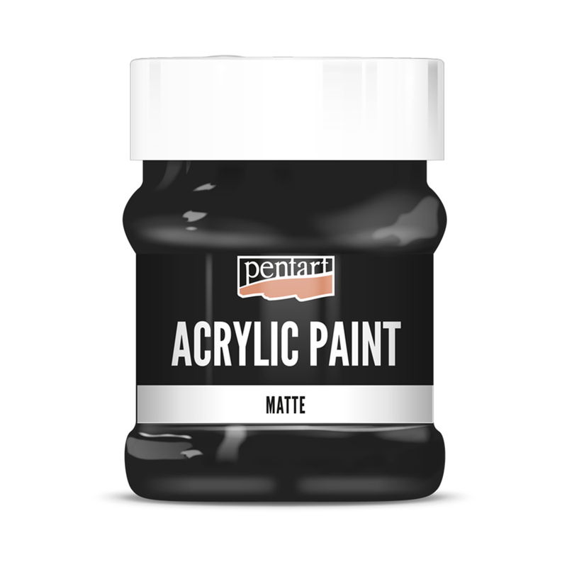 Matt akrylfärg Black, 230 ml, Pentart Acrylic