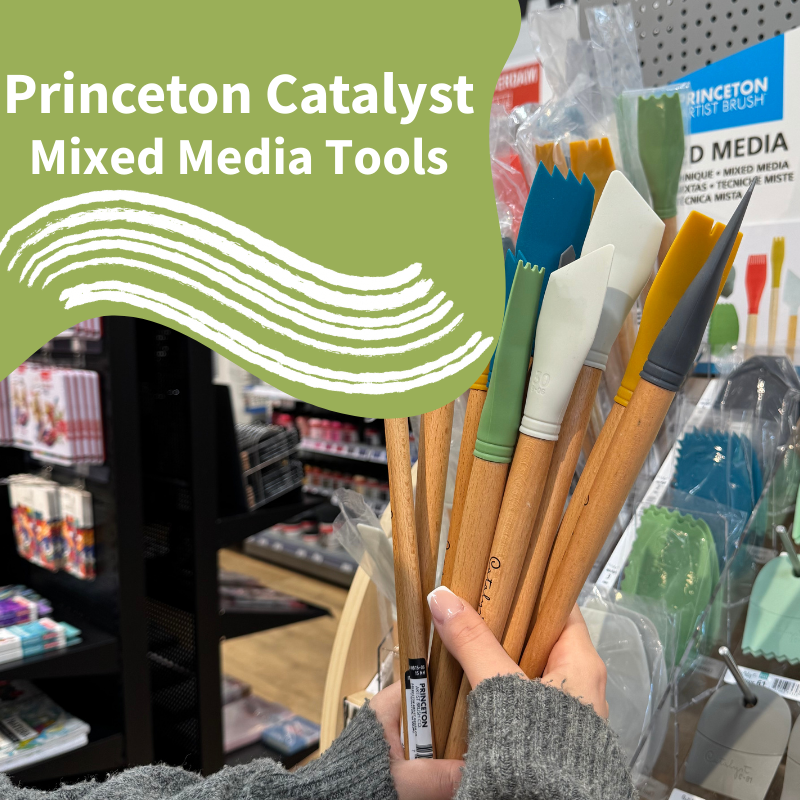 Princeton Catalyst tools, silikonspatlar och texturverktyg.