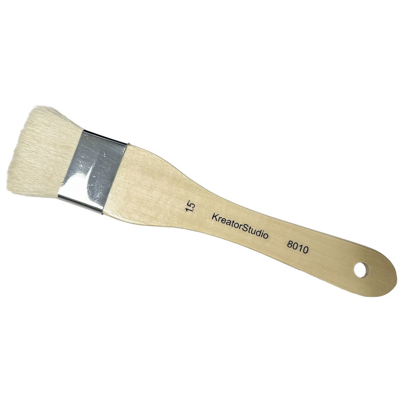 Gethårsmoddlare KreatorStudio 8010 i bredd 1,5 tum med ljus naturborst och träskaft