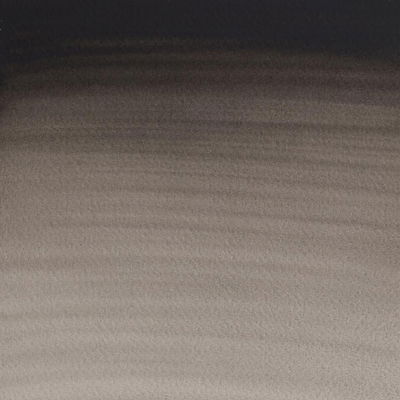 Färgprov (swatch) Cotman akvarellfärg Ivory Black
