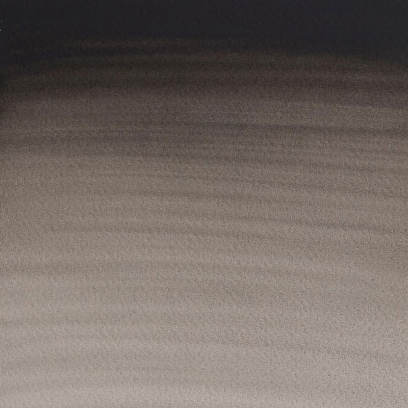 Färgprov (swatch) Cotman akvarellfärg Ivory Black