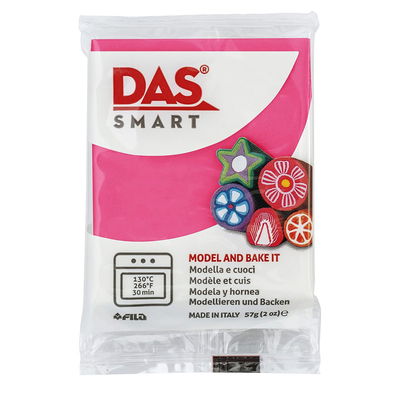 DAS Smart polymerlera Geranium Pink 57 g för ugnshärdning