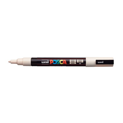 Posca PC-3M Beige, öppen marker sedd från sidan