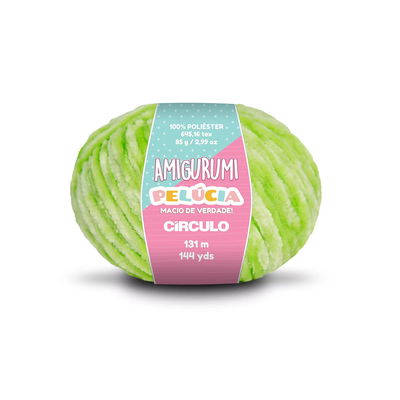 Circulo Amigurumi Pelúcia Greenery 85 g polyestergarn med sammetslen yta för amigurumis och gosedjur