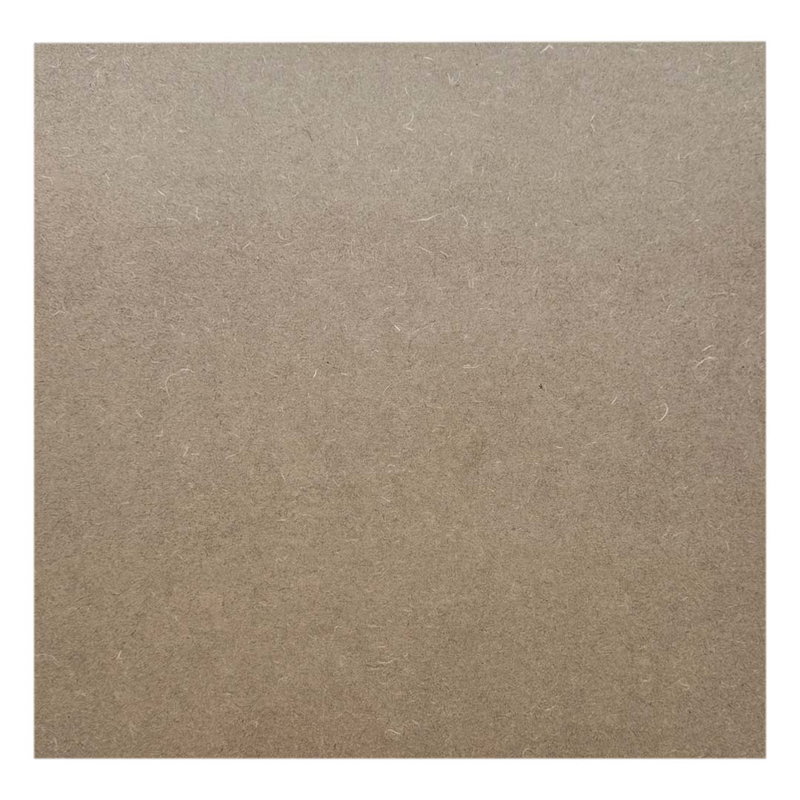 MDF-skiva 4 mm 40x40 cm sett rakt framifrån med slät yta